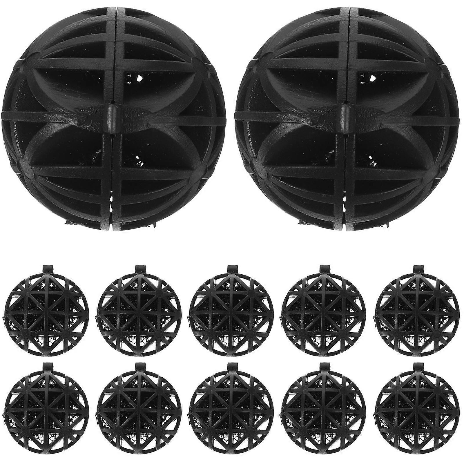 Gas Exchange Process Bio Balls Mini-Reef Aquarium Black 100Pack