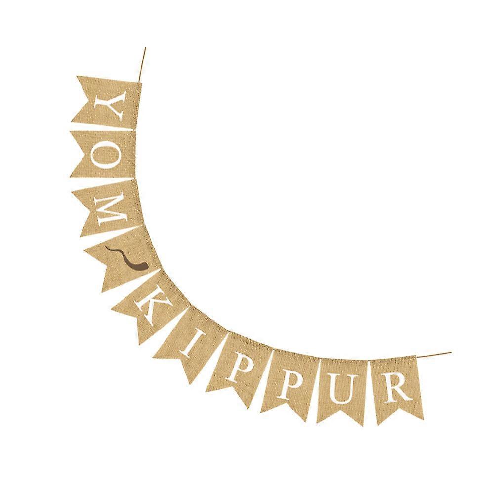 مجموعة لافتات الخيش بشق الديكور داخلي وخارجي لوازم الحفلات 18X13 سم ألوان متنوعة قابلة لإعادة الاستخدام 1 مجموعة