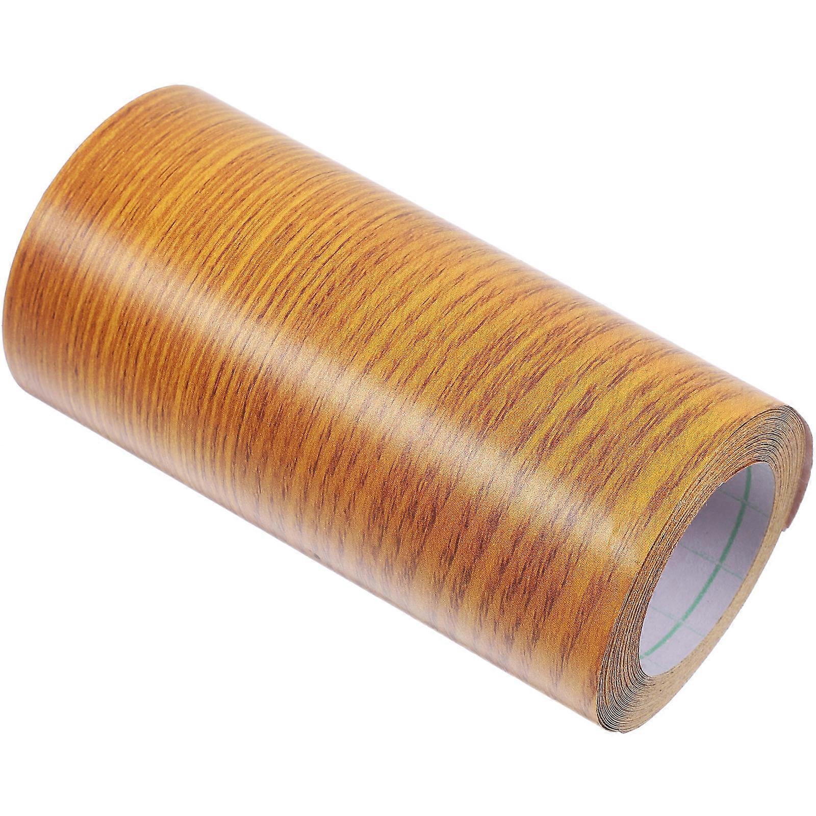 Flexible PVC Skirting Board Self Adhesive Brown Decorative Molding Trim for Walls 1 Roll