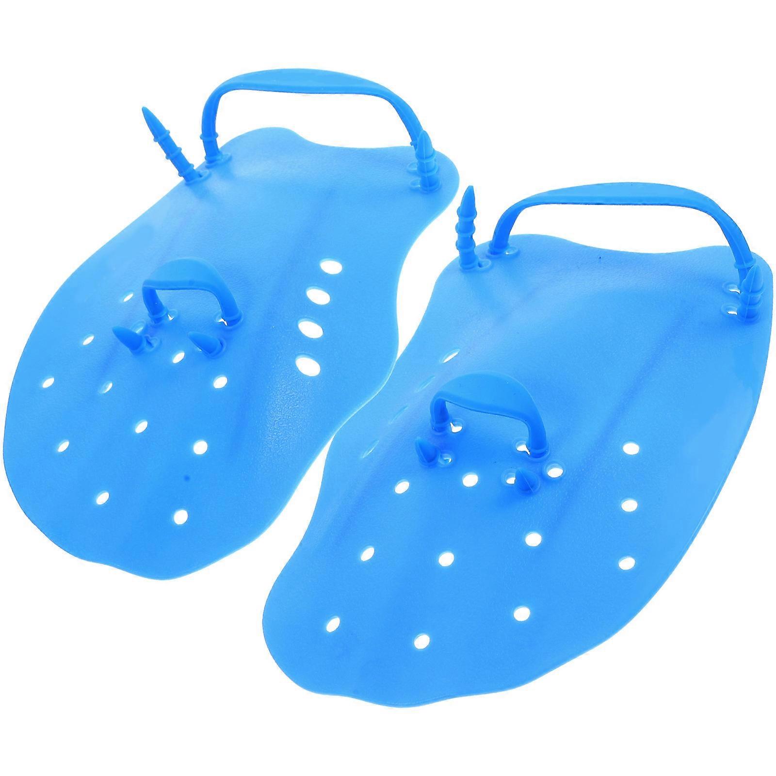 Children Pool Gloves For Swimming Training And Water Fitness Classes In Blue With Water Resistance 2Pcs