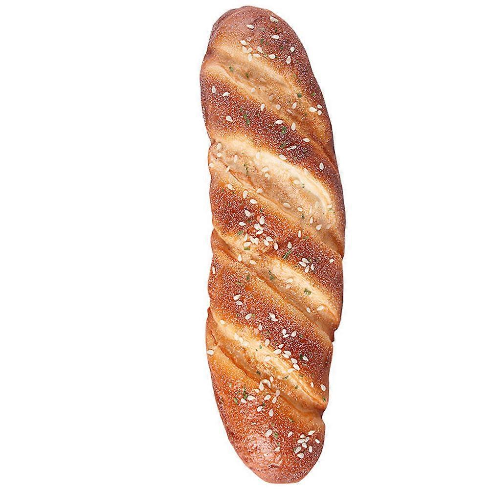 Lifelike Simulation Bread Model for Decor Made of PU Material 6.5 x 3.5 Inches