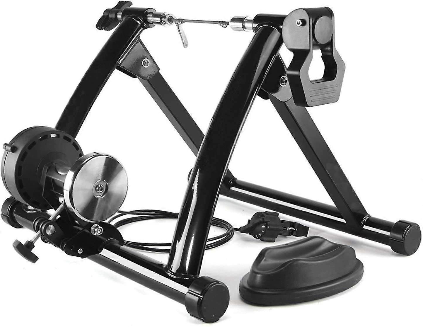 Roller Trainer for Indoor Cycling, 6 Speed Gear, Front Wheel Support, Compatible with 26-28 Inch Bikes, Supports 135 kg
