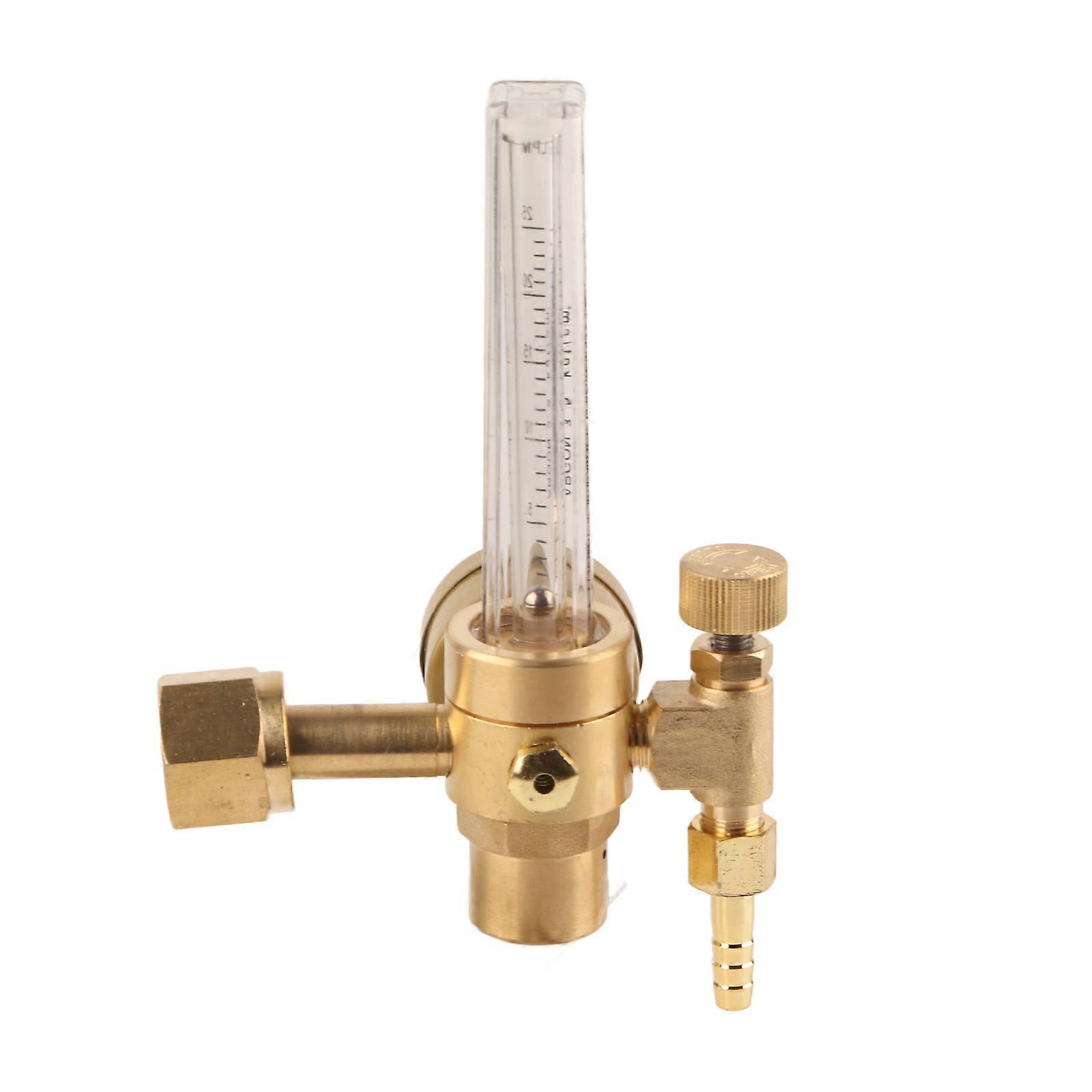 Argon Regulator Manual Adjustment Welding Gas Flowmeter Pressure Reducer with Gauge 