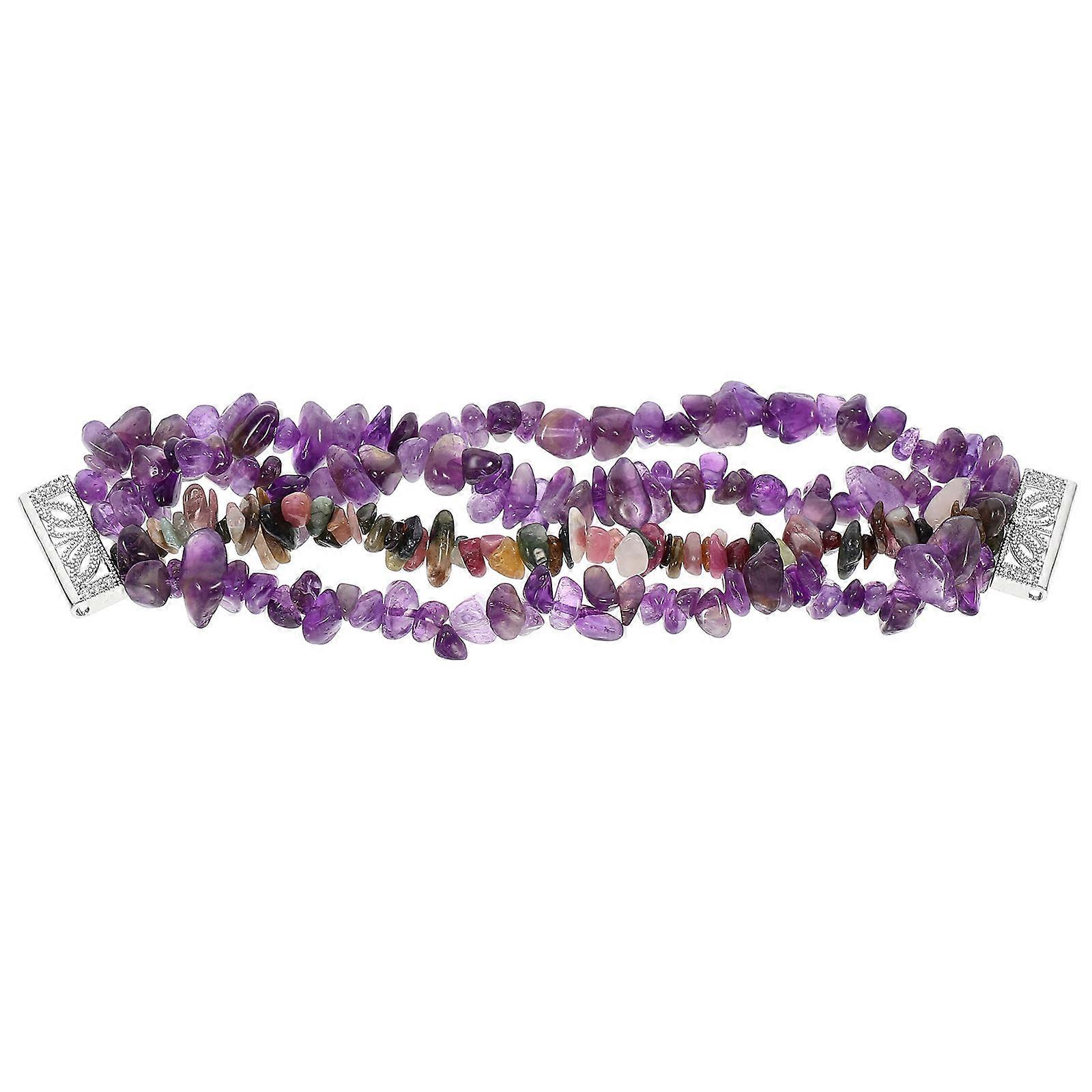 Ladies Watch Strap Beautiful Amethyst Easy Installation 1Pc