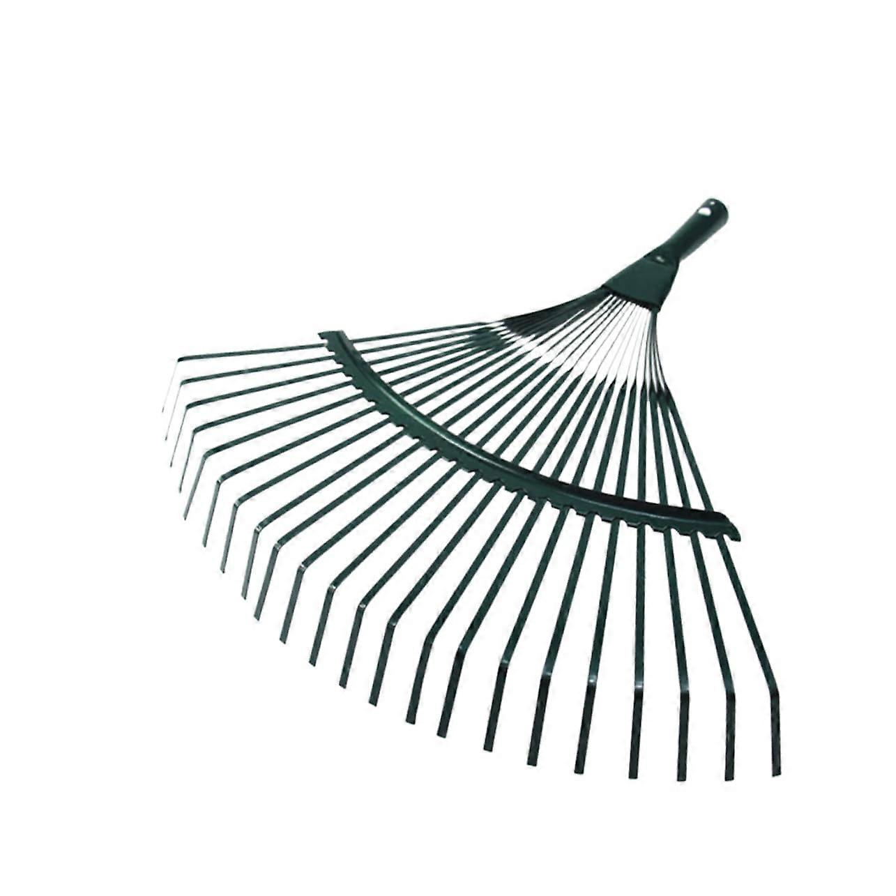 Garden Rake with Wooden Handle for Grass and Weed Removal, Random Colors, Durable Garden Cleaning Tool