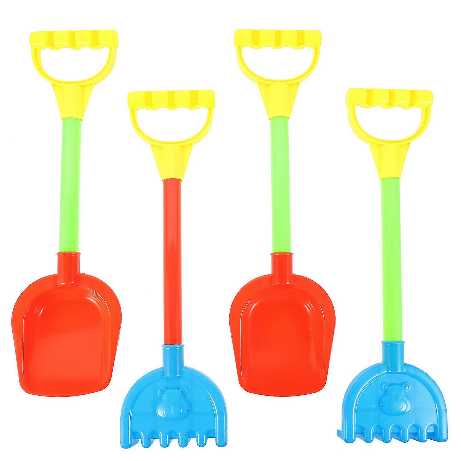 Digging Tools 4Pcs Kids Beach And Rakes Assorted Color For School Activities Digging Sand