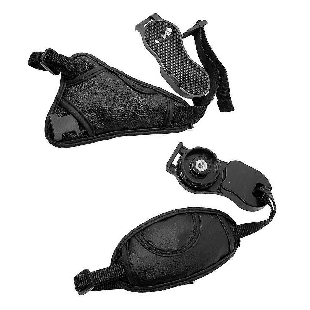Camera Wrist Lanyard 2Pcs Adjustable Hand Strap Perfect For Photography Black Color Anti-vibration Function
