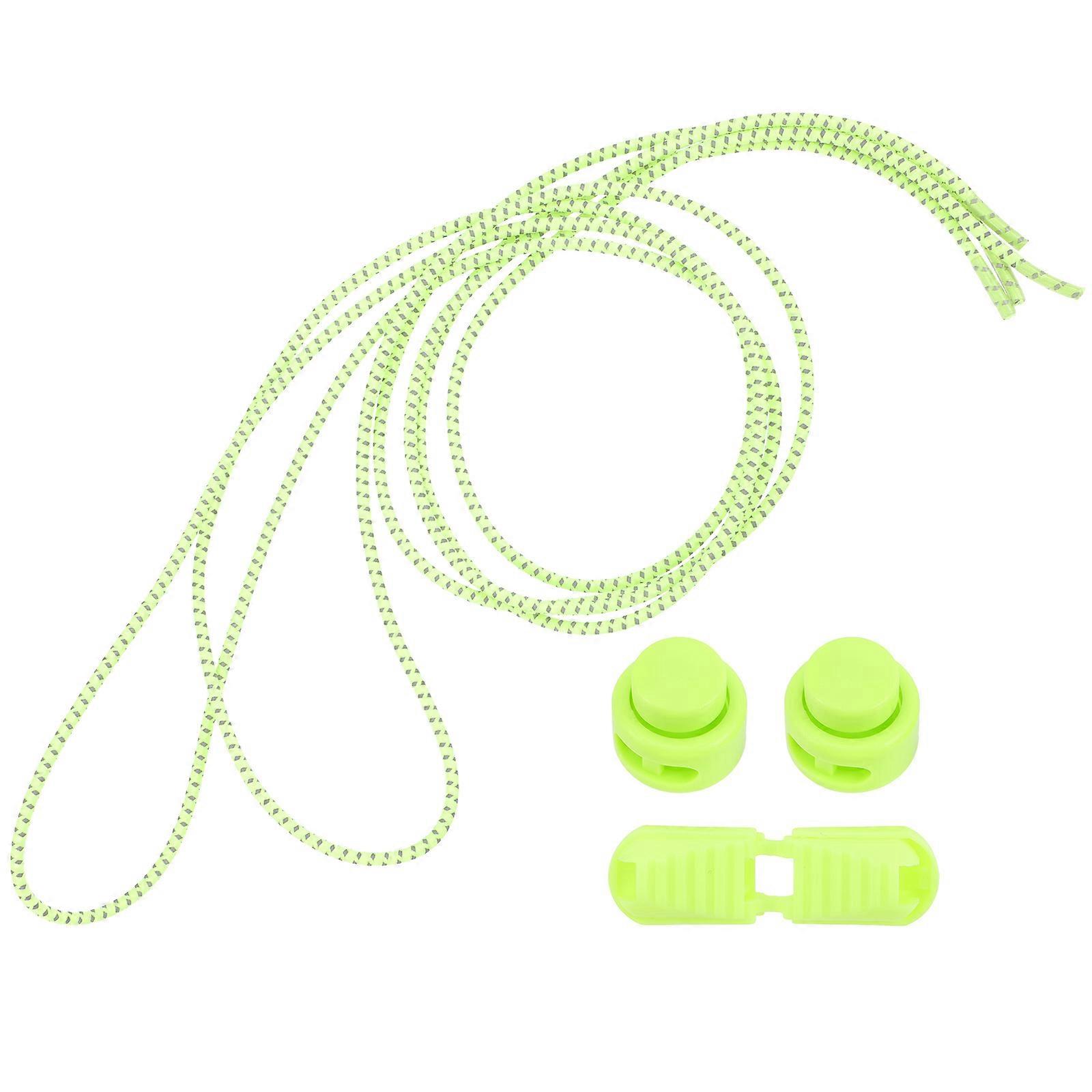 Reflective Shoelaces for Outdoor Sports Made of Elastic Latex Light Pair