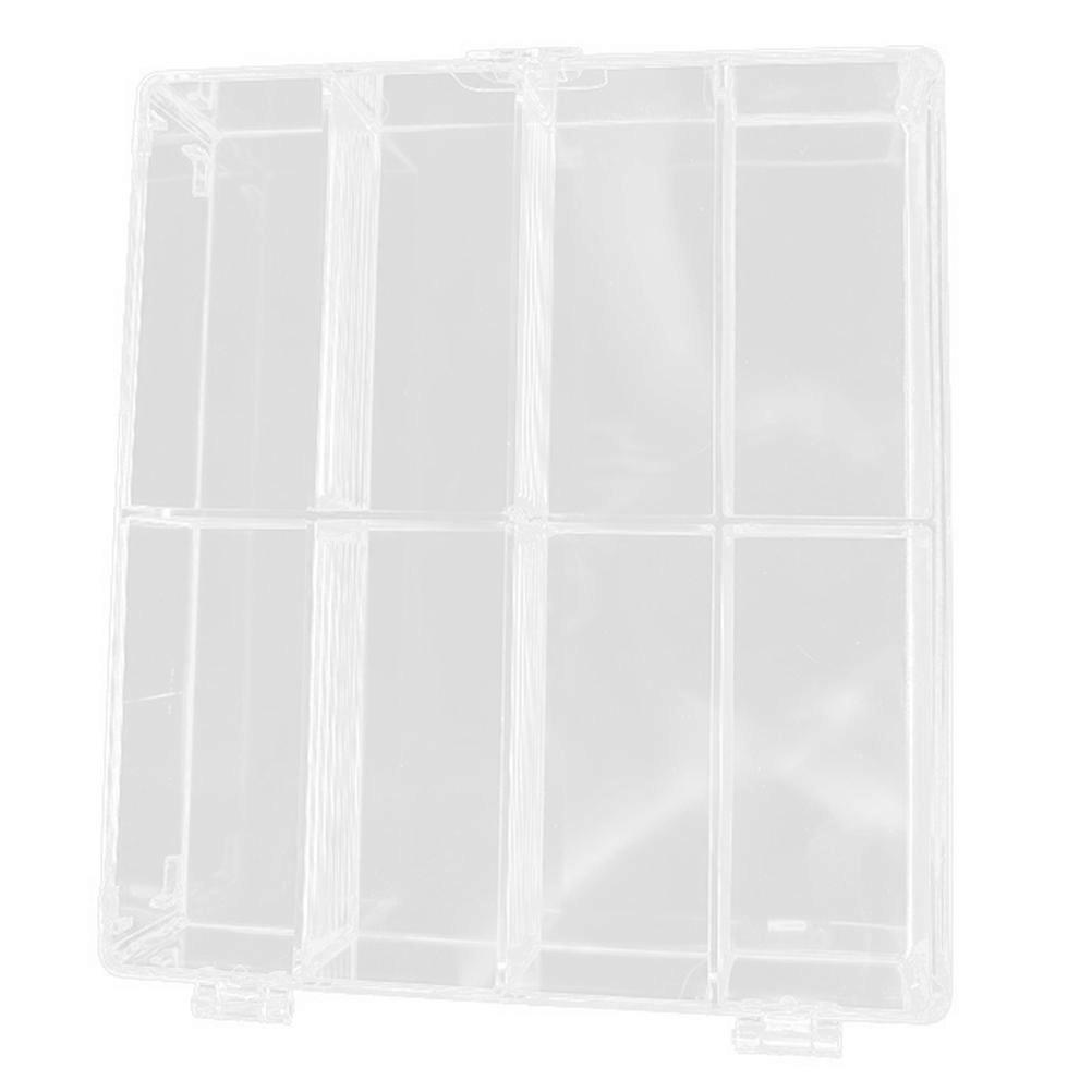 Clear Plastic Display Case for Mini Model Cars with Multi Compartments and NonSlip Pads 12.5 x 8.5 x 5.5 Inches