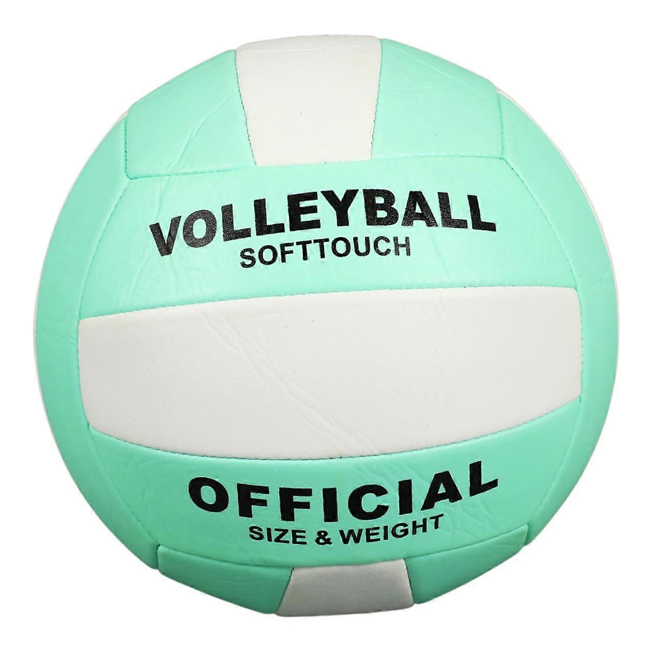 Soft Volleyball for Adults - 2 Pack Training Balls for Indoor and Competition, Machine-Stitched, Vibrant Colors for Better Visibility