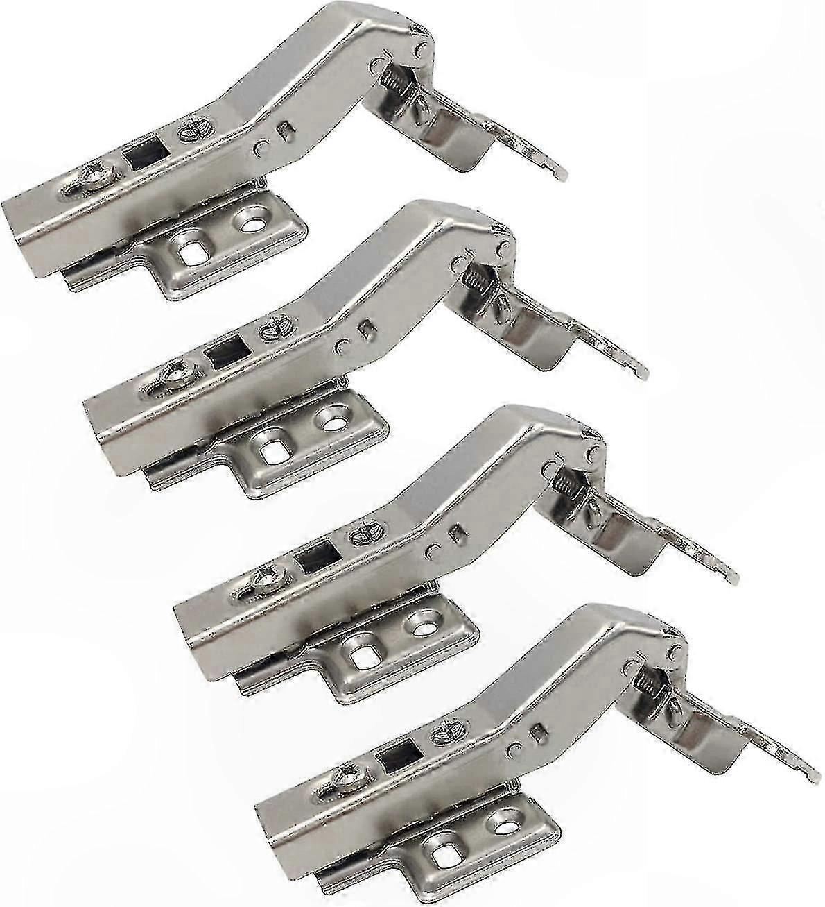 Soft-Close 45 Angle Hinge with Damper for Multi-Sided Furniture and Kitchen Corner Cabinets (Set of 4)