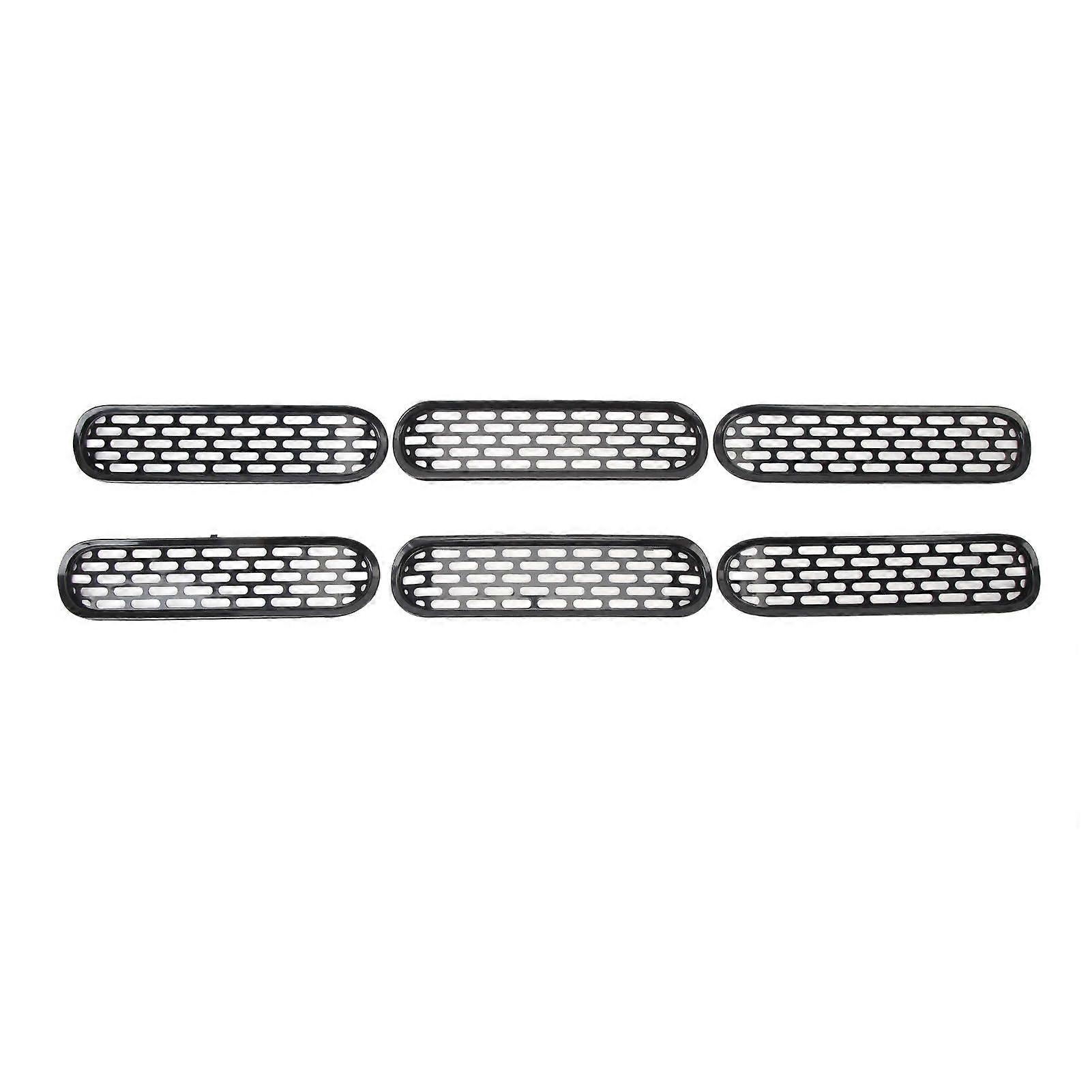 Front grille inserts for Bronco 2021-2023 6pcs performance mesh cover