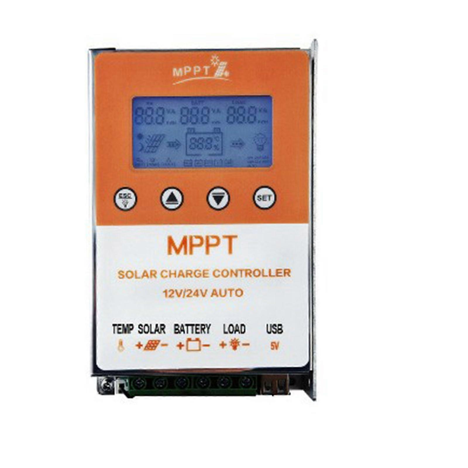 10/20 A MPPT Solar Charge Controller with Backlight, Display, Automatic Solar Panel Regulator, Efficient Charging
