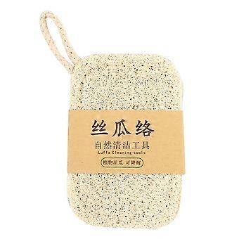 Natural Loofah Dishwashing Brush Double-sided Nonstick Dishwashing Cloth Quick Drying Easy To Clean Loofah Cleaning Brush