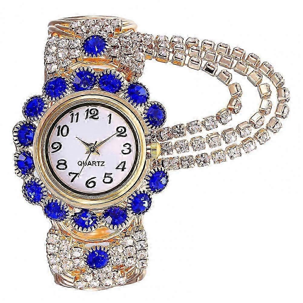 Rhinestone Quartz Watch Shiny Fashion Stable Performance Bracelet Watch for Daily Life