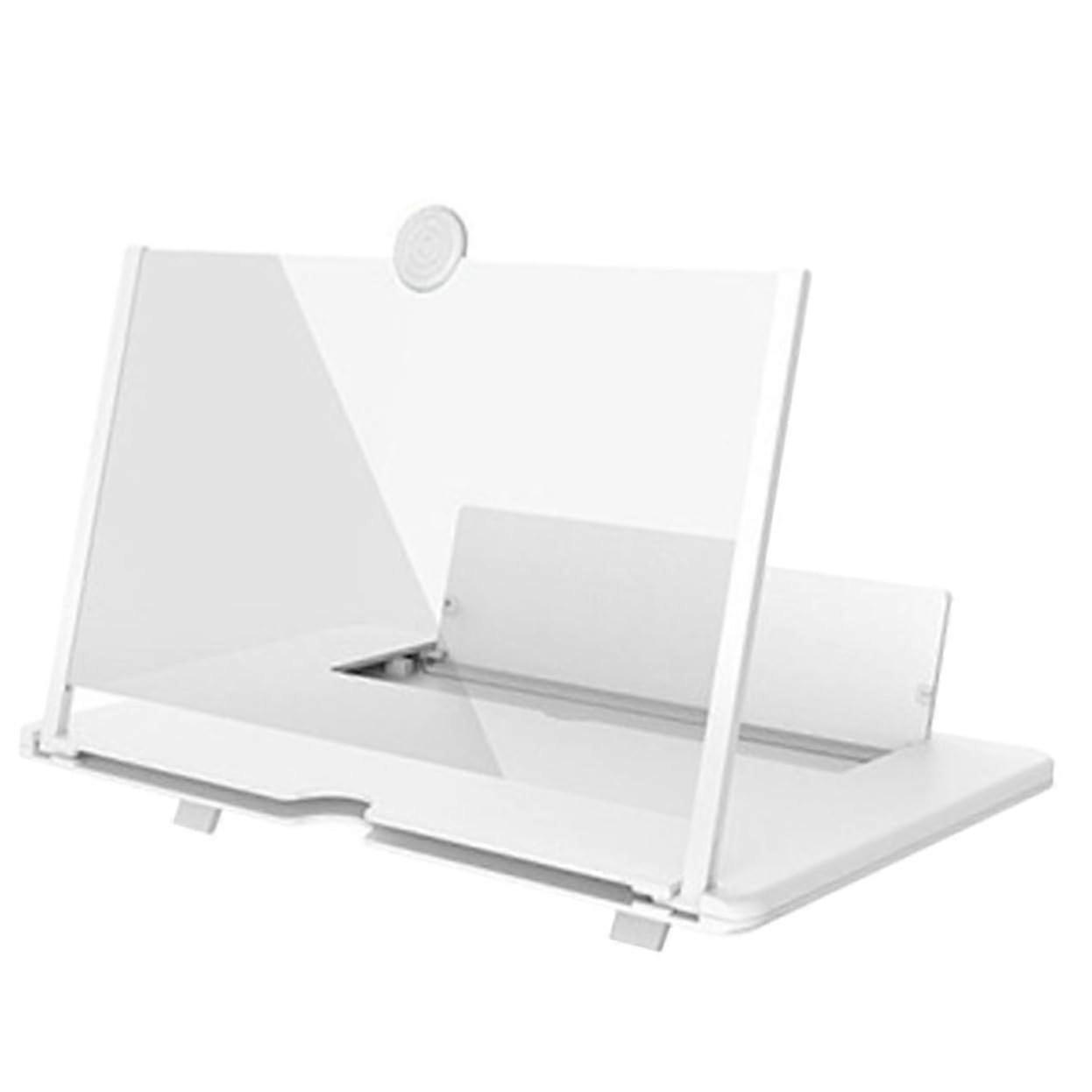 "Screen Magnifier Phone Stand - Multifunctional Portable Projector with Durable ABS Plastic, Transparent Design, Compatible with All Smartphones"
