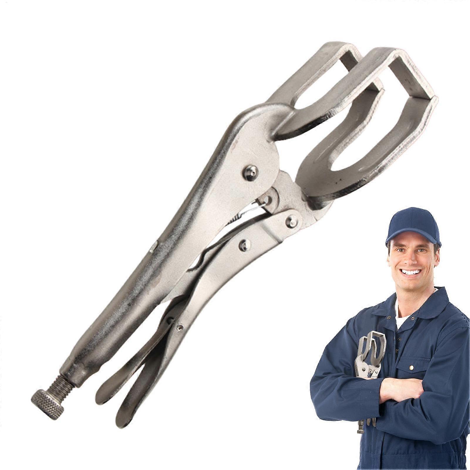 Sweat clamp, Ushaped welding vise handles, locking welding pliers, counterpart metal face clamp for clamping and repairing