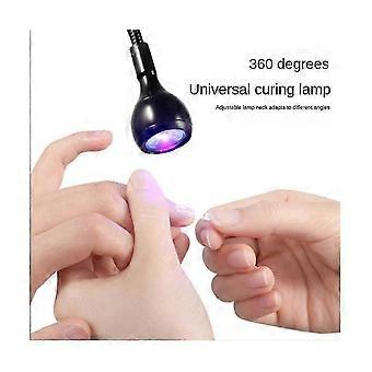 660nm Wavelength Red Light Manicure Lamp With 360 Uv Curing Phototherapy Machine Led Nail Lamp Whi