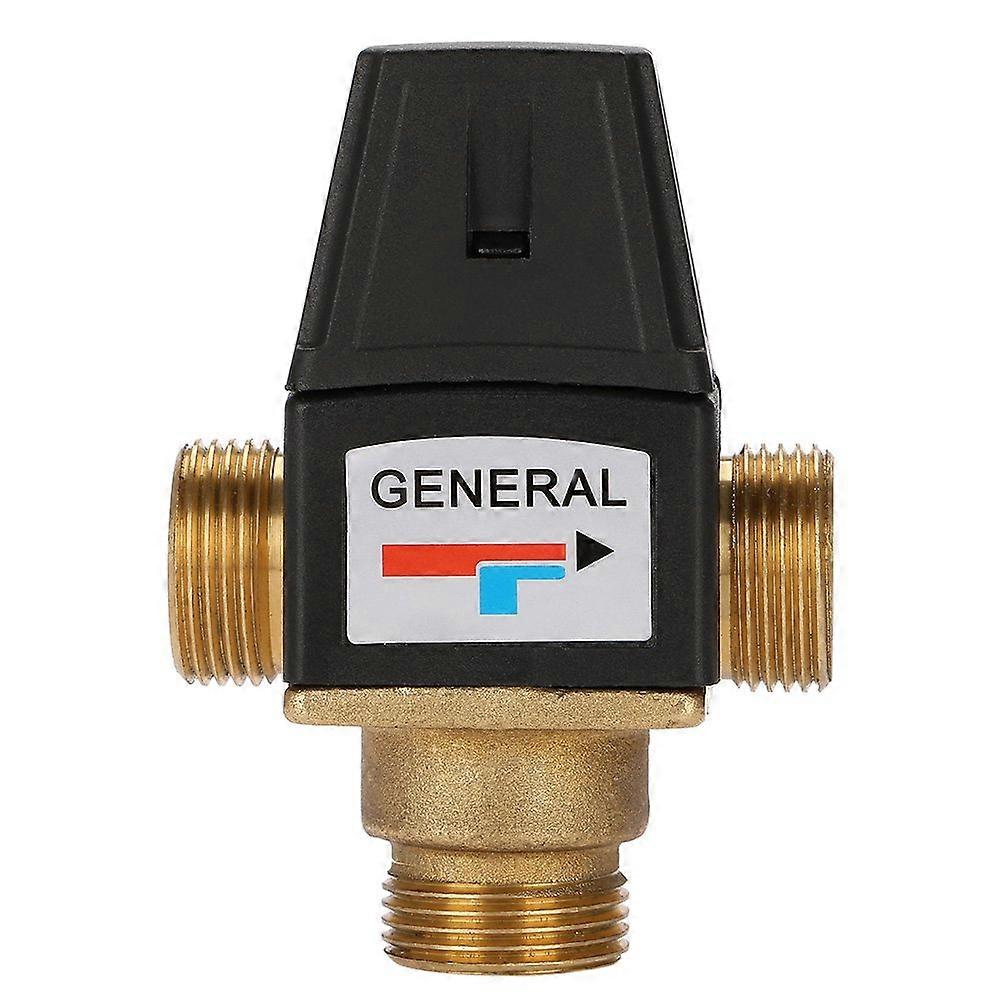 Thermostatic Mixing Valve 3-Way DN20 Anti-Fracture Compact Shower Water Temperature Control Valve for Household Use
