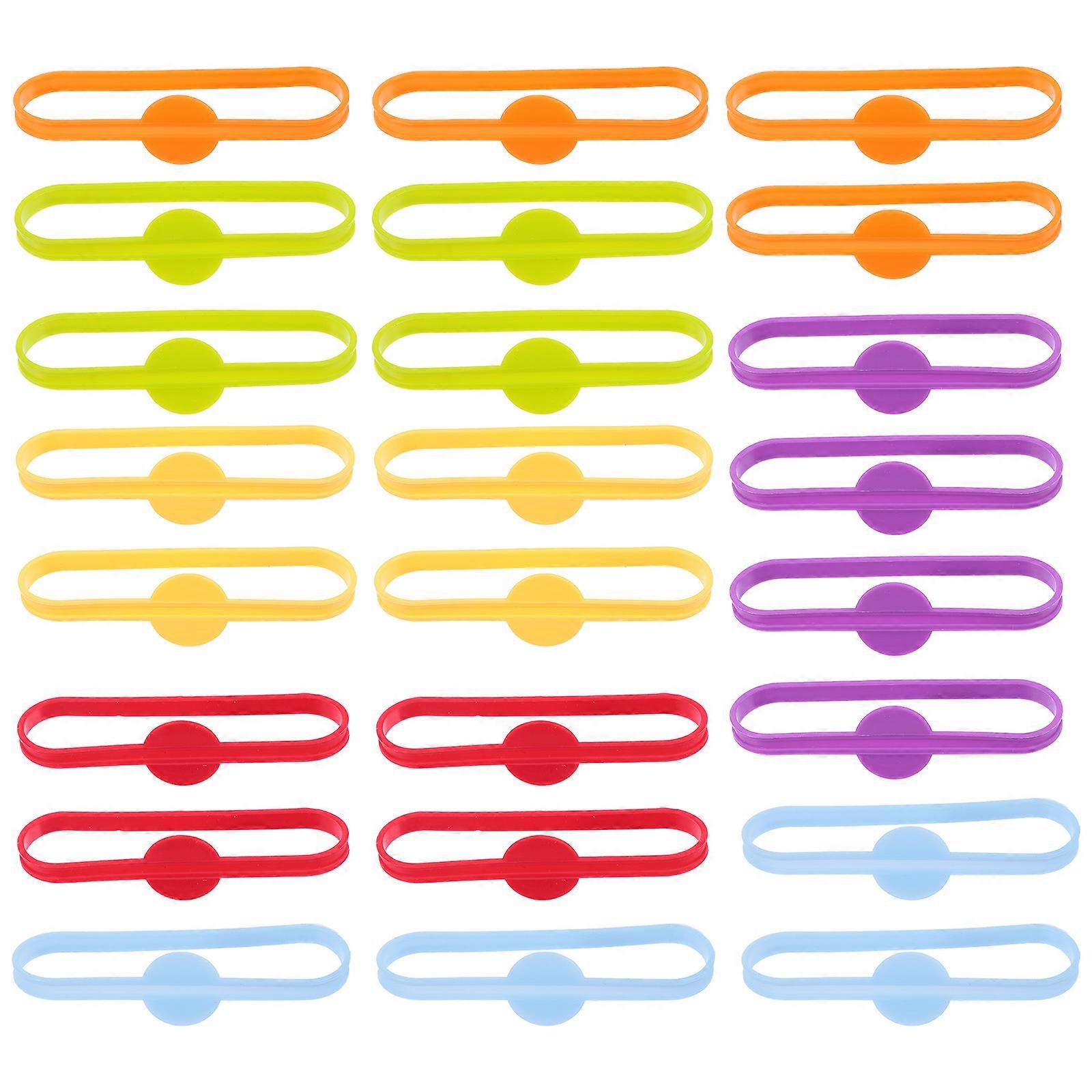Silicone Wine Marker Rings 24pcs Set for Easy Identification at Parties, Dinners & Cocktails Safe & Practical Design