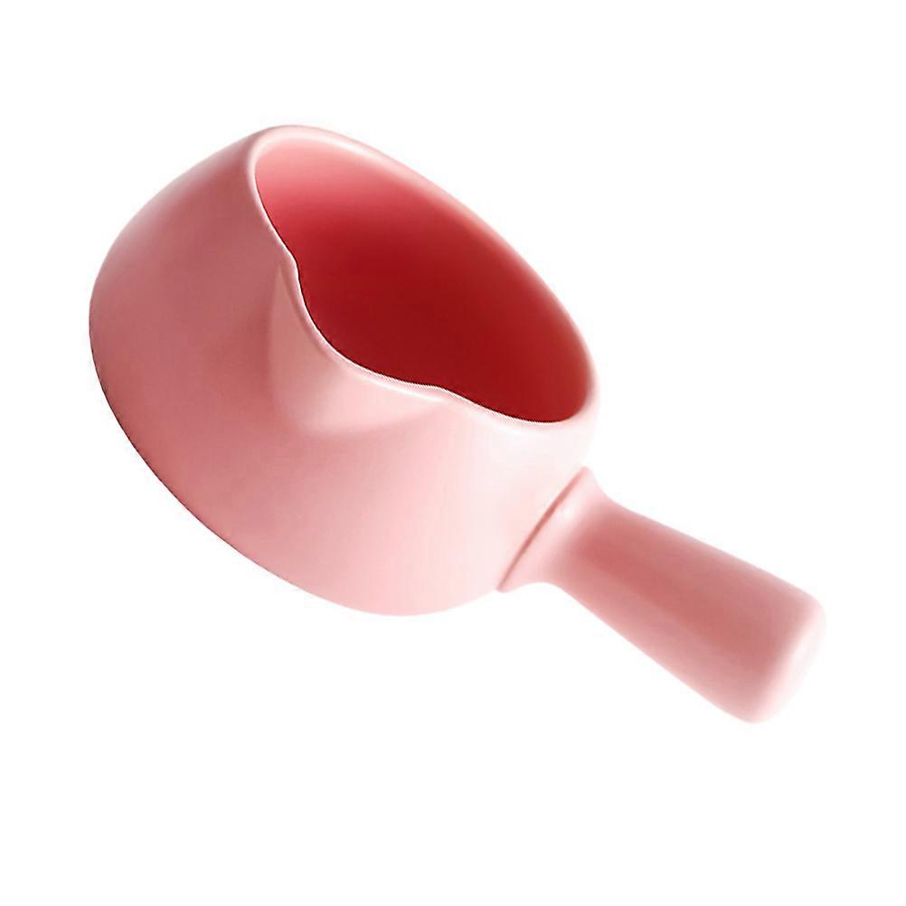 Small Cooking Pan For Housewives With Multitasking Capabilities In Pink Color Ceramic 700ml 1Pcs