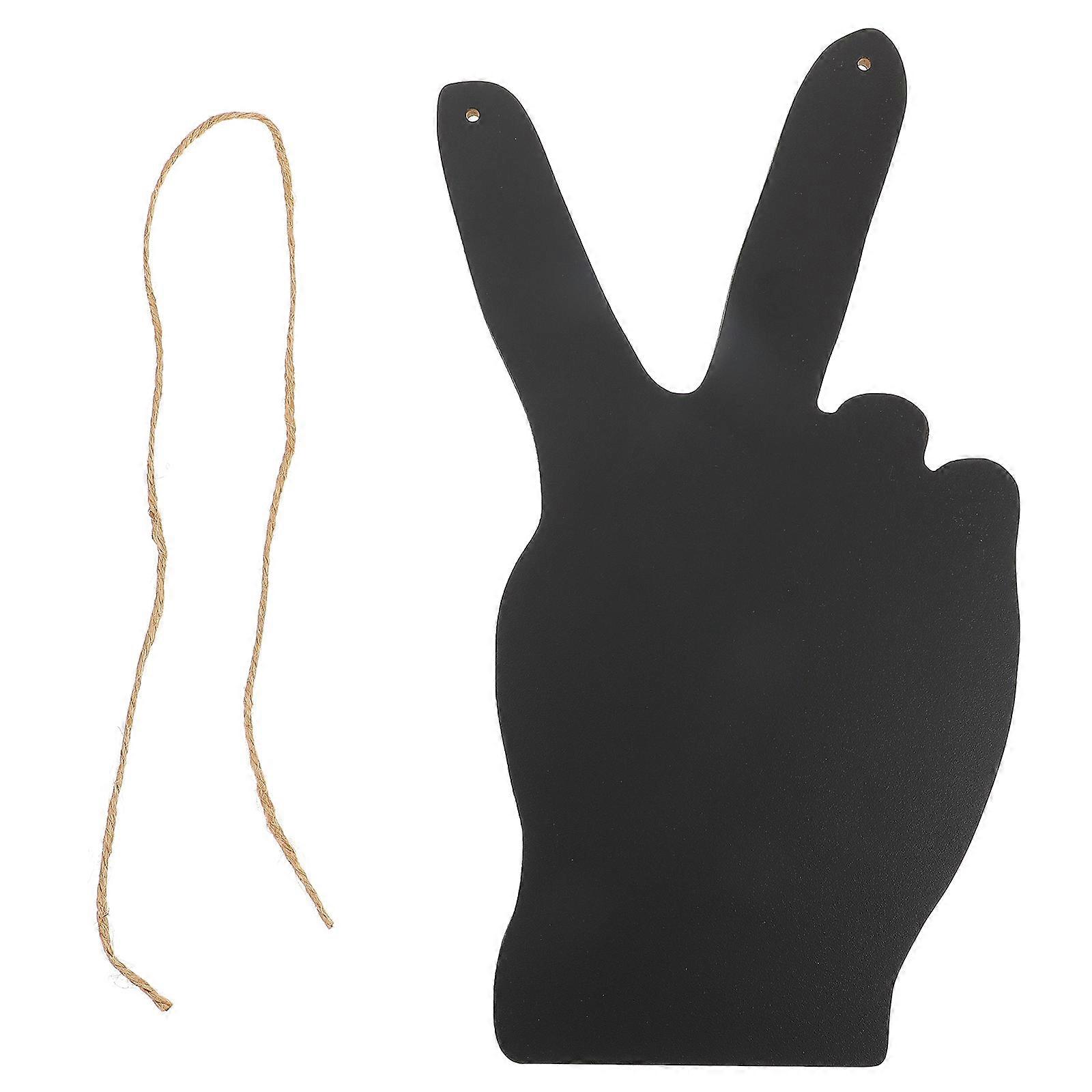 Hanging Chalkboard Sign V-Shape Display Tool for Party Restaurant .79X6.68 Inch 1Pack