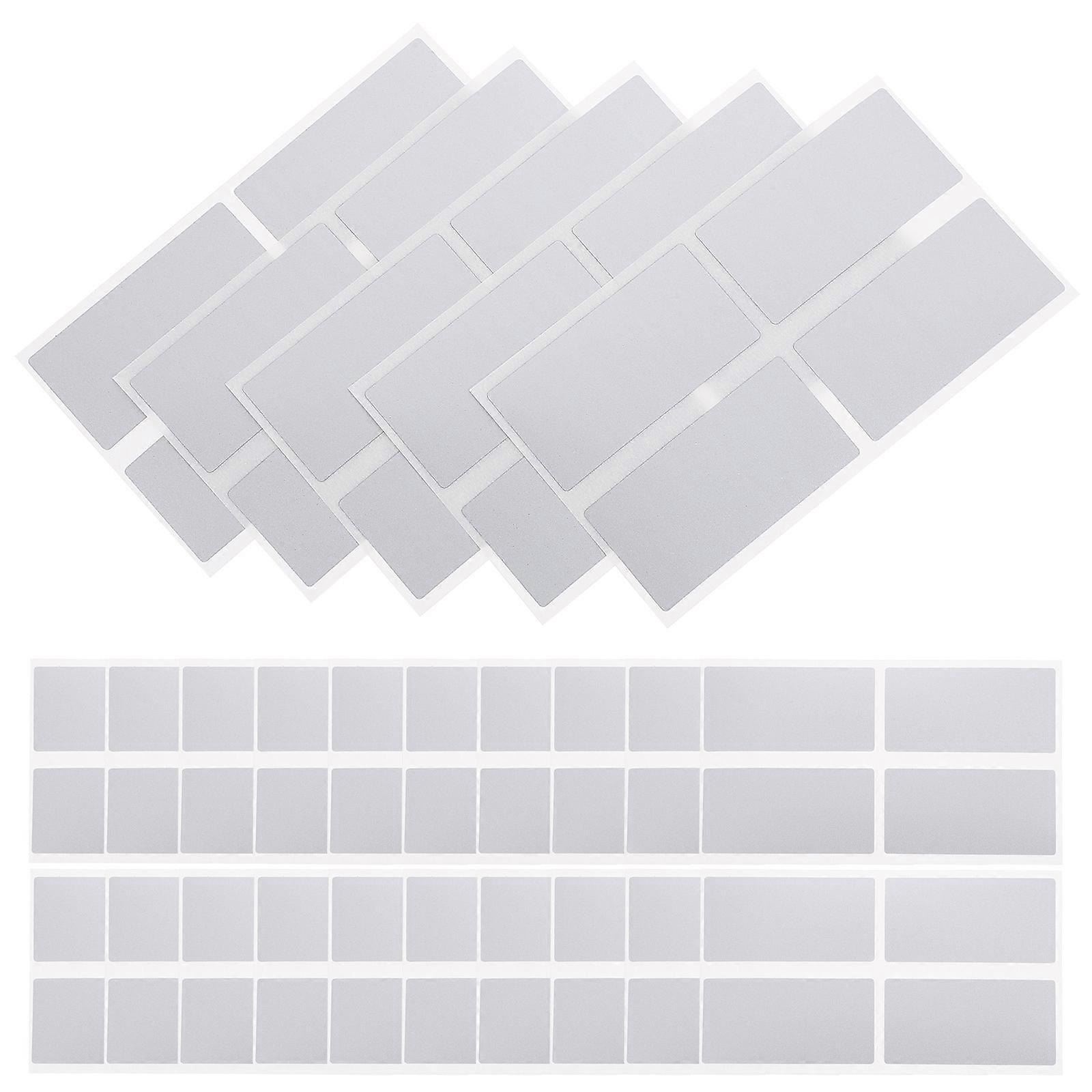 50pcs Rectangular DIY Scratch Off Stickers Self Adhesive Peel and Stick Labels Scratch Off Labels