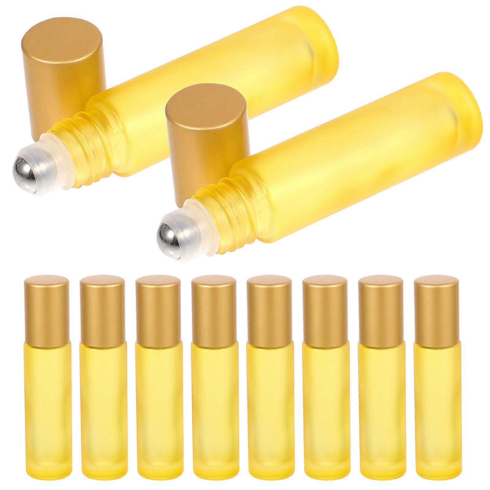 Essential Oil Dispenser Roll On Bottle 10ml Bright And Elegant For Men And Women Durable Construction 10Pcs