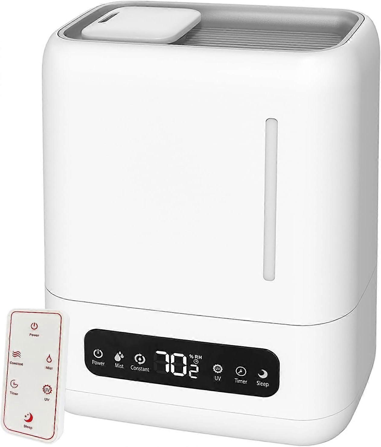 4L Air Humidifier For Large Rooms - Top Fill, Remote Control, Quiet Sleep Mode, Adjustable Humidity 