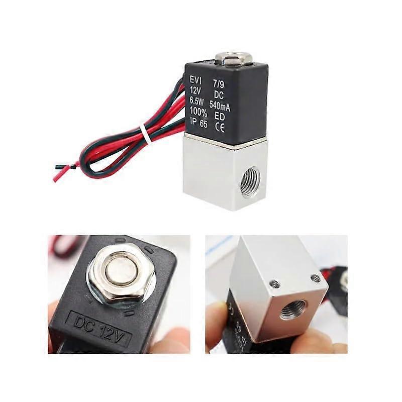 1/8' 24V 2Way Normally Closed DirectActing Solenoid Valve for Air (DC 12V/24V/110V/220V, 1/4'/1/8')