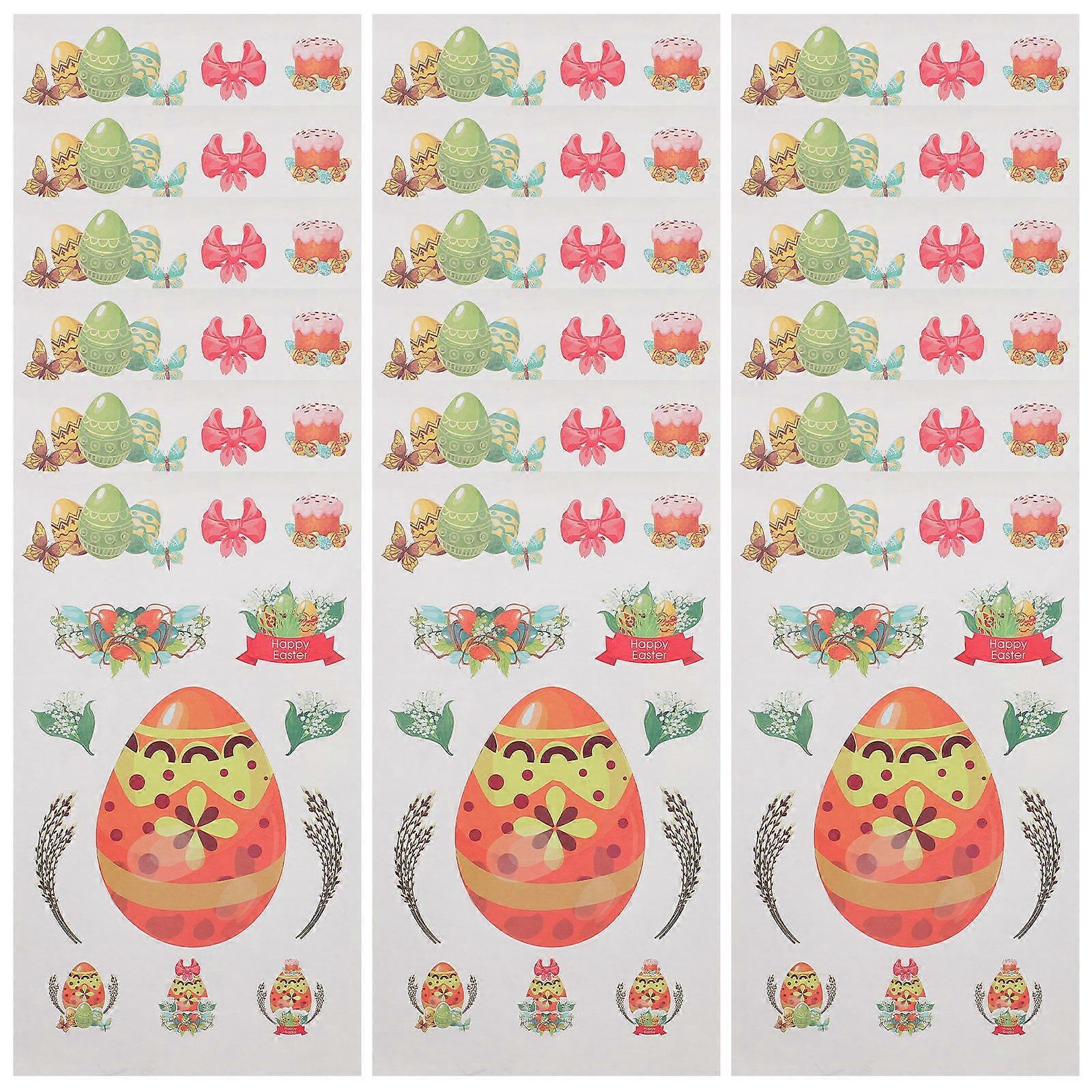 Multi Colored Window Decals 20 Sheets Easter Theme Spring Season Decorations Paper Material