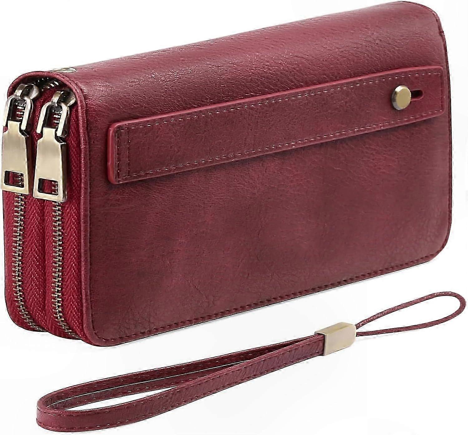 Anti-Theft PU Wallet with Double Zipper, Secure Compact Design, Stylish and Durable Fashion Accessory