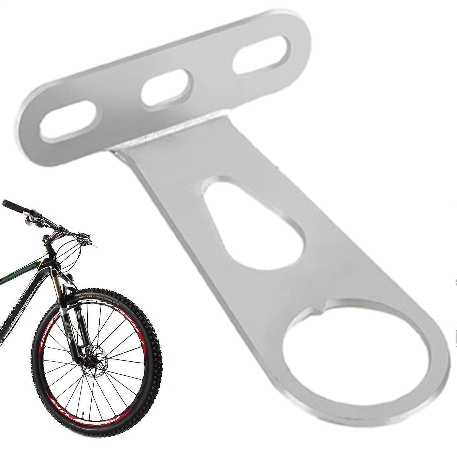 Bike Basket Assembly Support | Universal Front and Rear Mounting Kit for Bicycle, Silver Fork Light Positioning Parts
