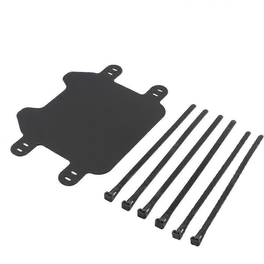 Universal Plastic Front License Plate Frame Holder Compatible with Offroad Motorcycles with 6 Clamps, Compatible with Electric Bikes
