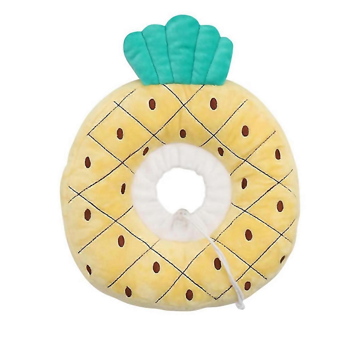 For adjustable cat cone collar soft recovery collar pineapple small