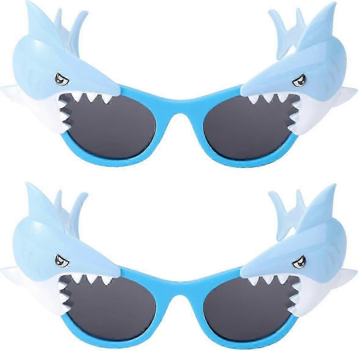 Pack of 2 Shark Glasses Party Sunglasses Crazy Glasses Party Favours for Decoration