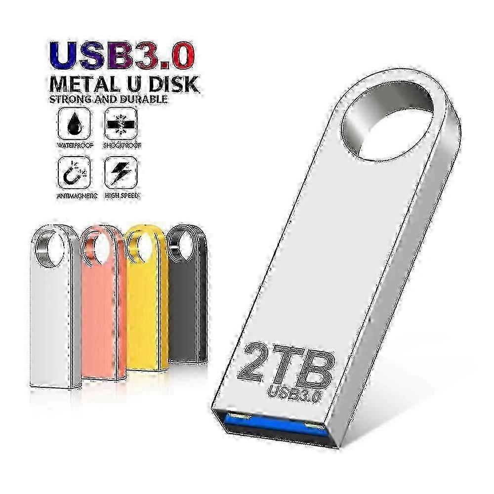 Super USB 3.0 2TB Metal Pen Drive 1TB Cle USB Flash Drive 512G Pendrive High Speed Portable SSD