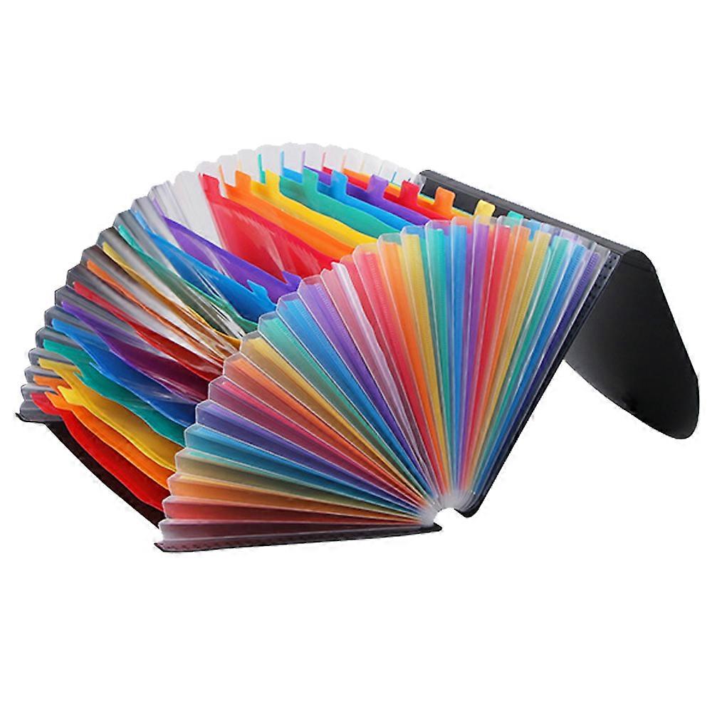 Plastic expanding accordion file folder