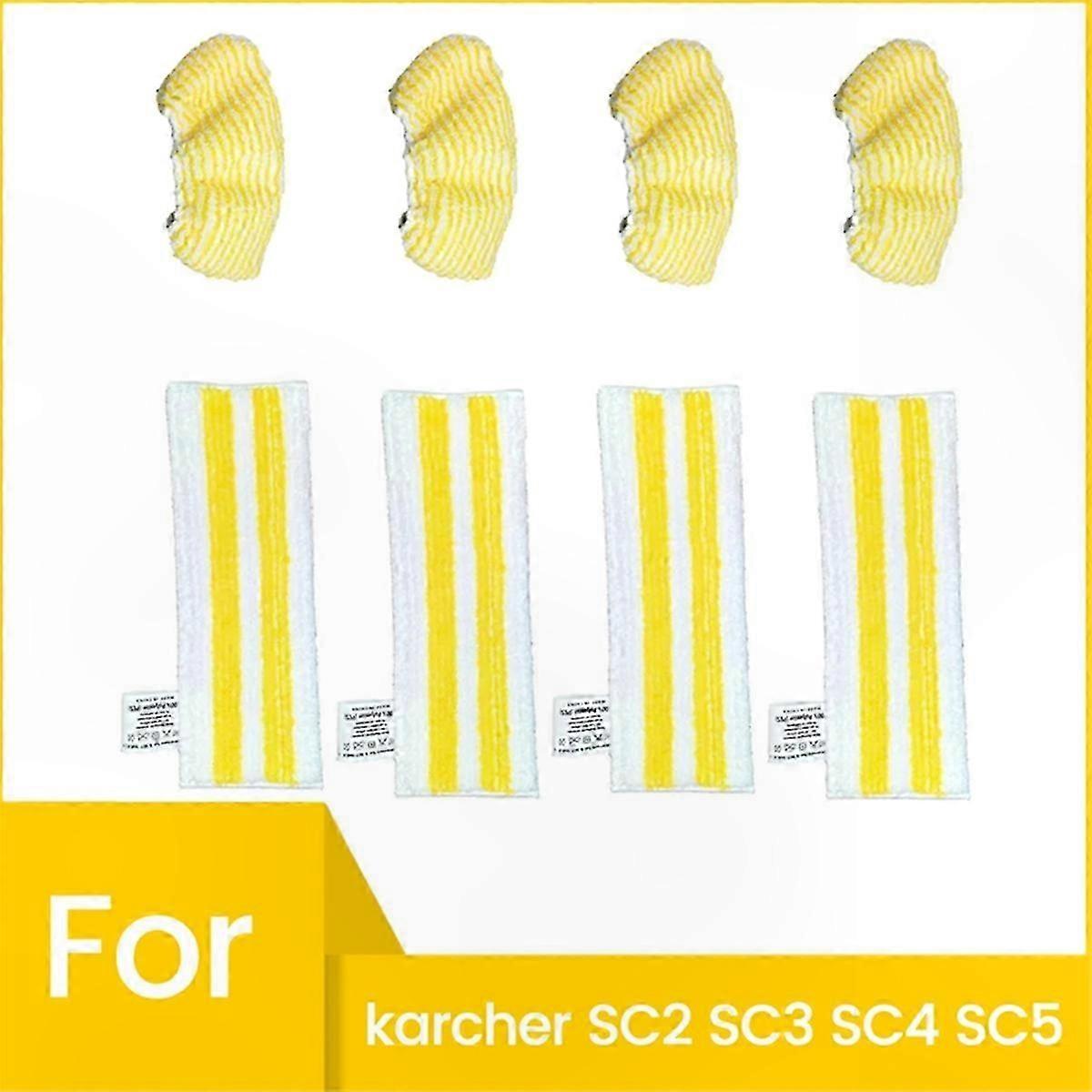 Microfiber Mop Pads Replacement Set for Steam Cleaners, 8-Pack универсальные Floor Cleaning Cloths Compatible with Multiple Models