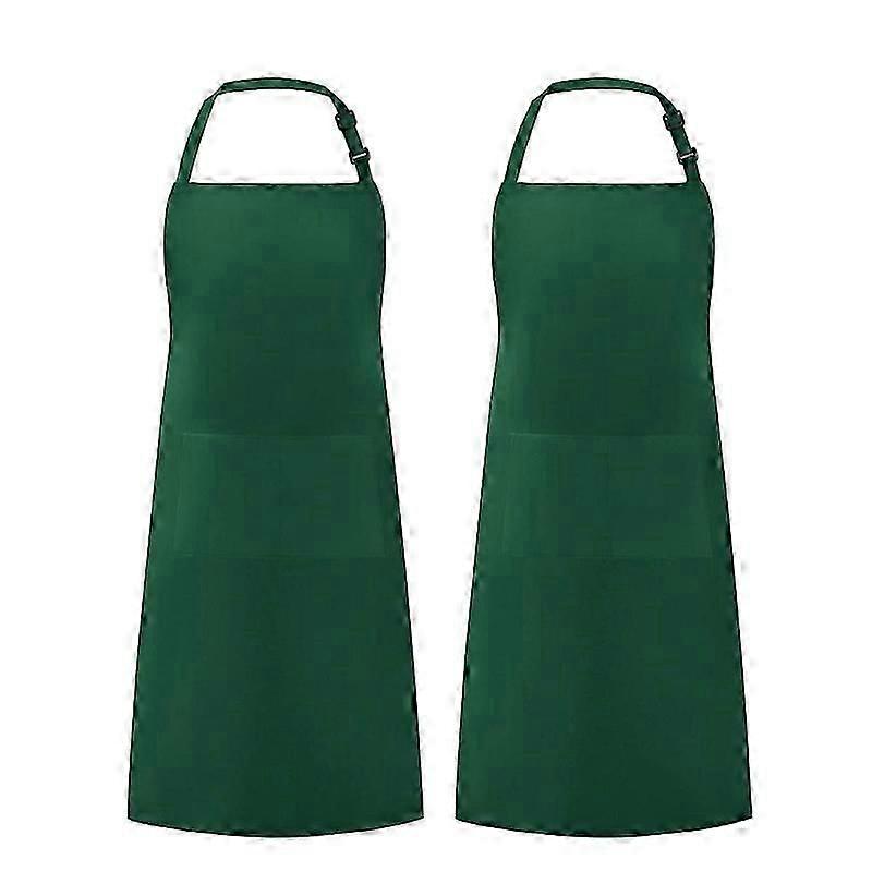 Ink Green Utopia Kitchen 2 Pack Adjustable Bib Apron with 2 Pockets