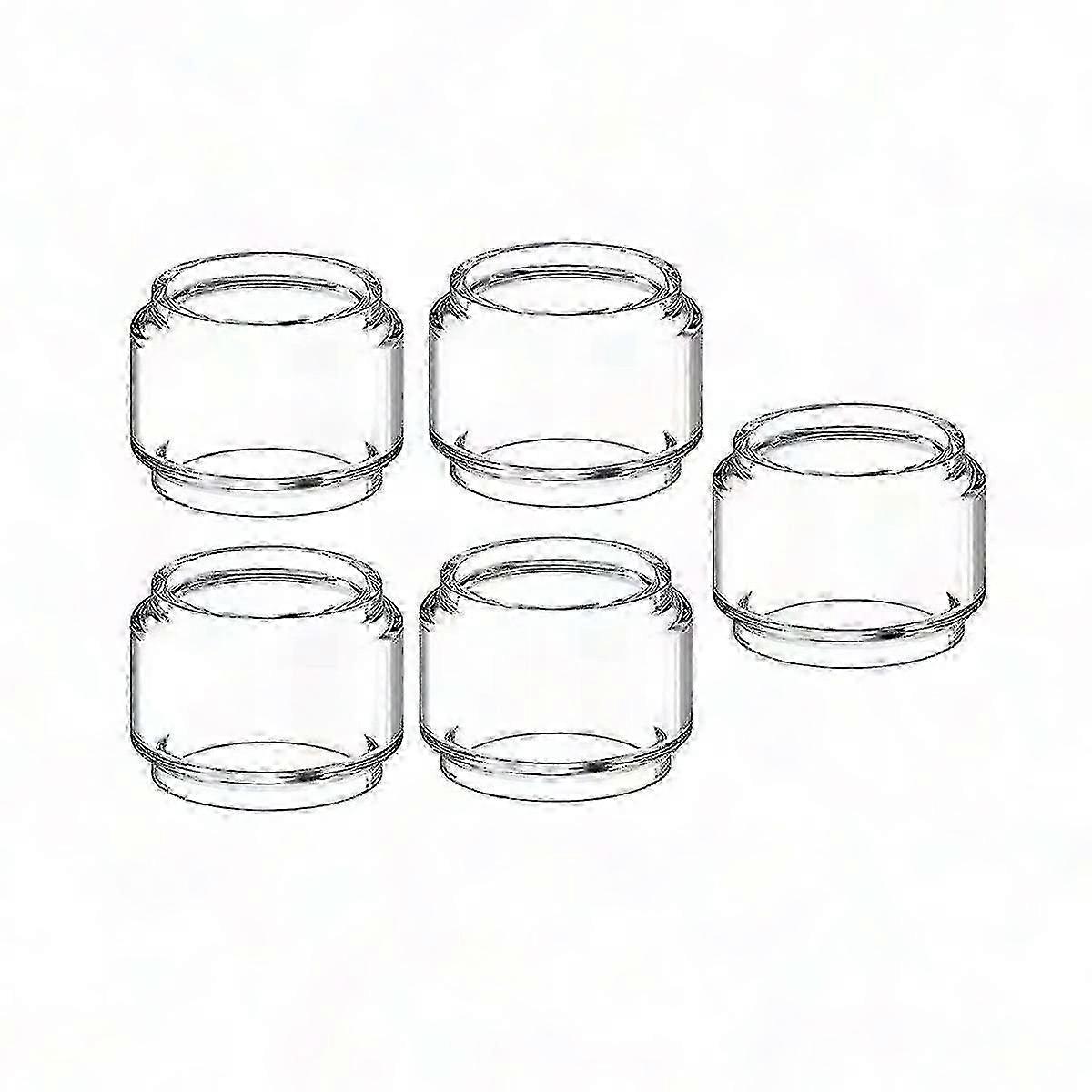 Pyrex Glass Tank 5pcs Replacement for GeekVape Zeus X RTA 4.5ml