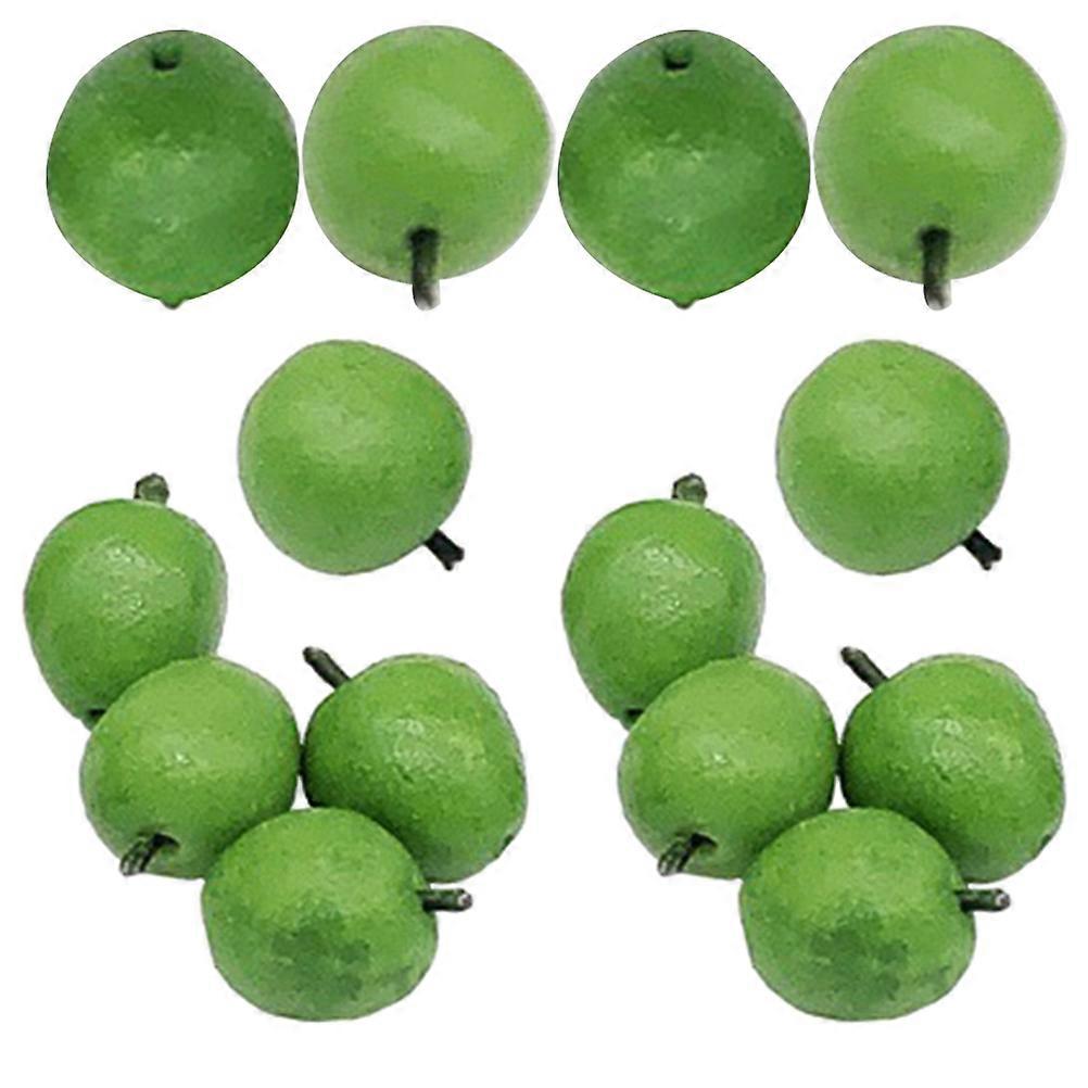 Adorable Miniature Green Resin Decorative Accessories for DIY Use 20Pcs