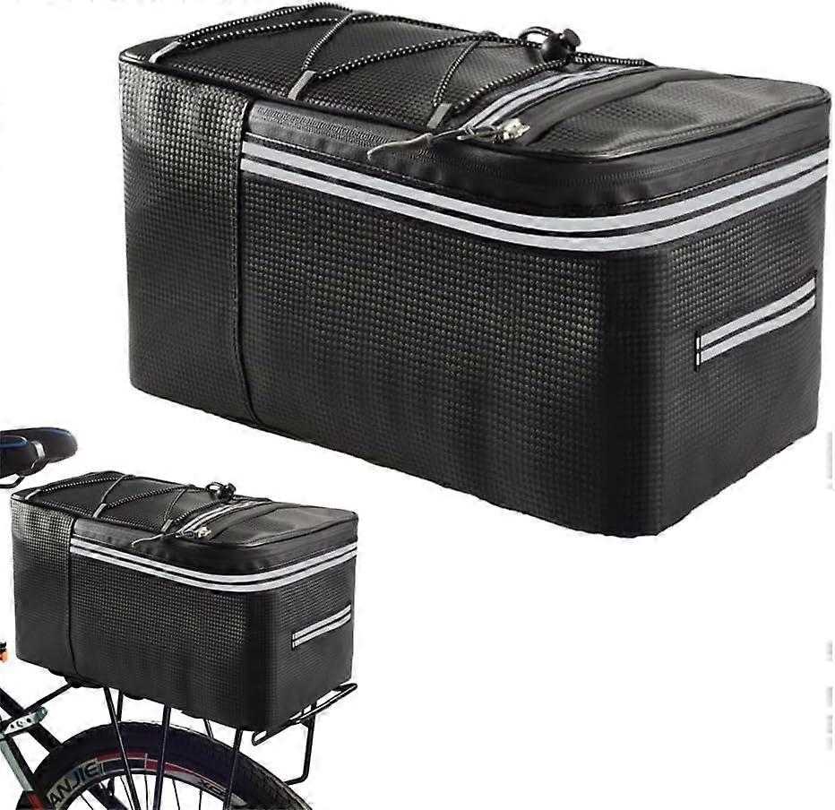 Bicycle bag for bicycle  compatible with most bicycle frames  reflective safety strips  15L waterproof zipper  easy to install