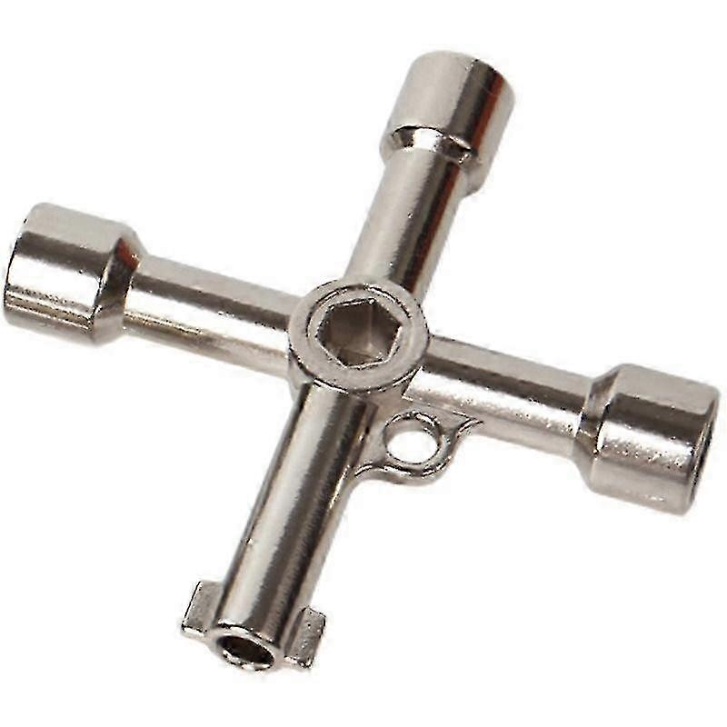 TCGG-Meter Box Key, Gas Key, Utilities Key for Electric Cabinet, Zinc Alloy, Silver, 1pc