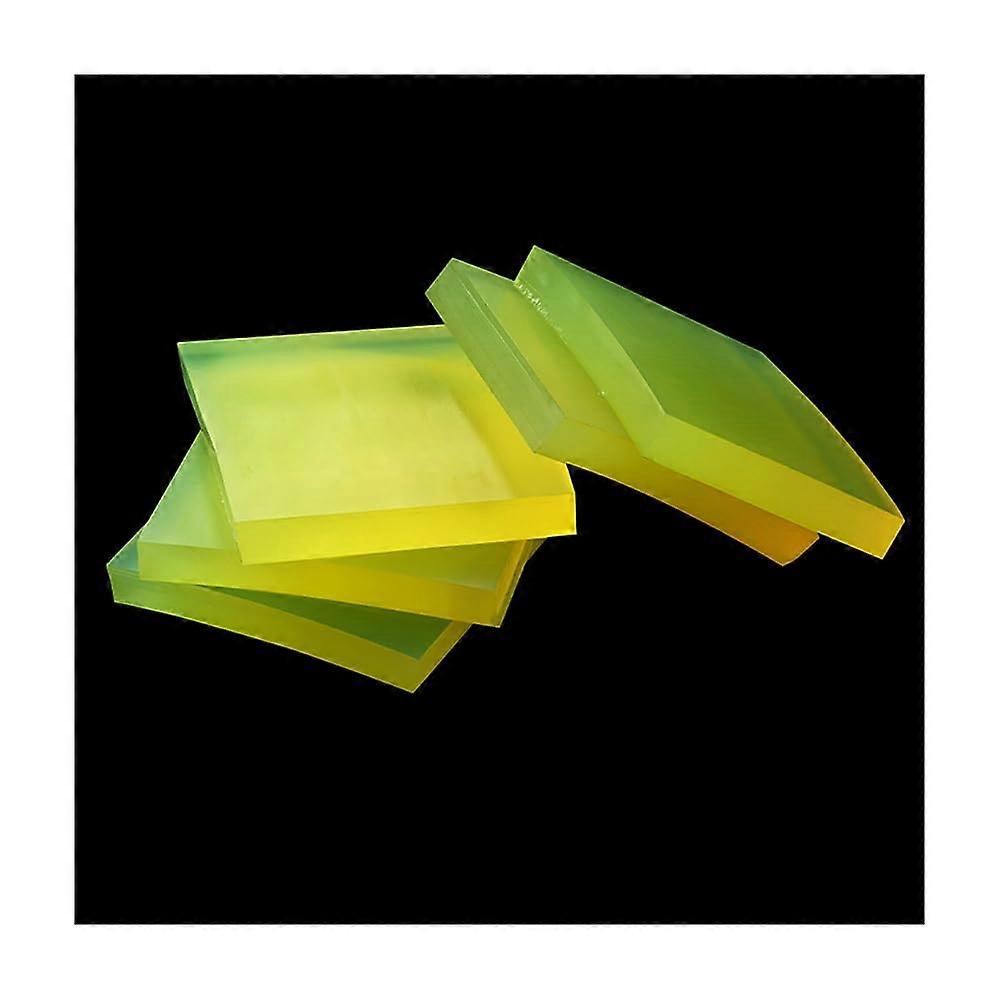 Translucent Polyurethane Sheet 150X150X15mm Elastic Rubber Cushion Mould Damping Block for Silent Applications