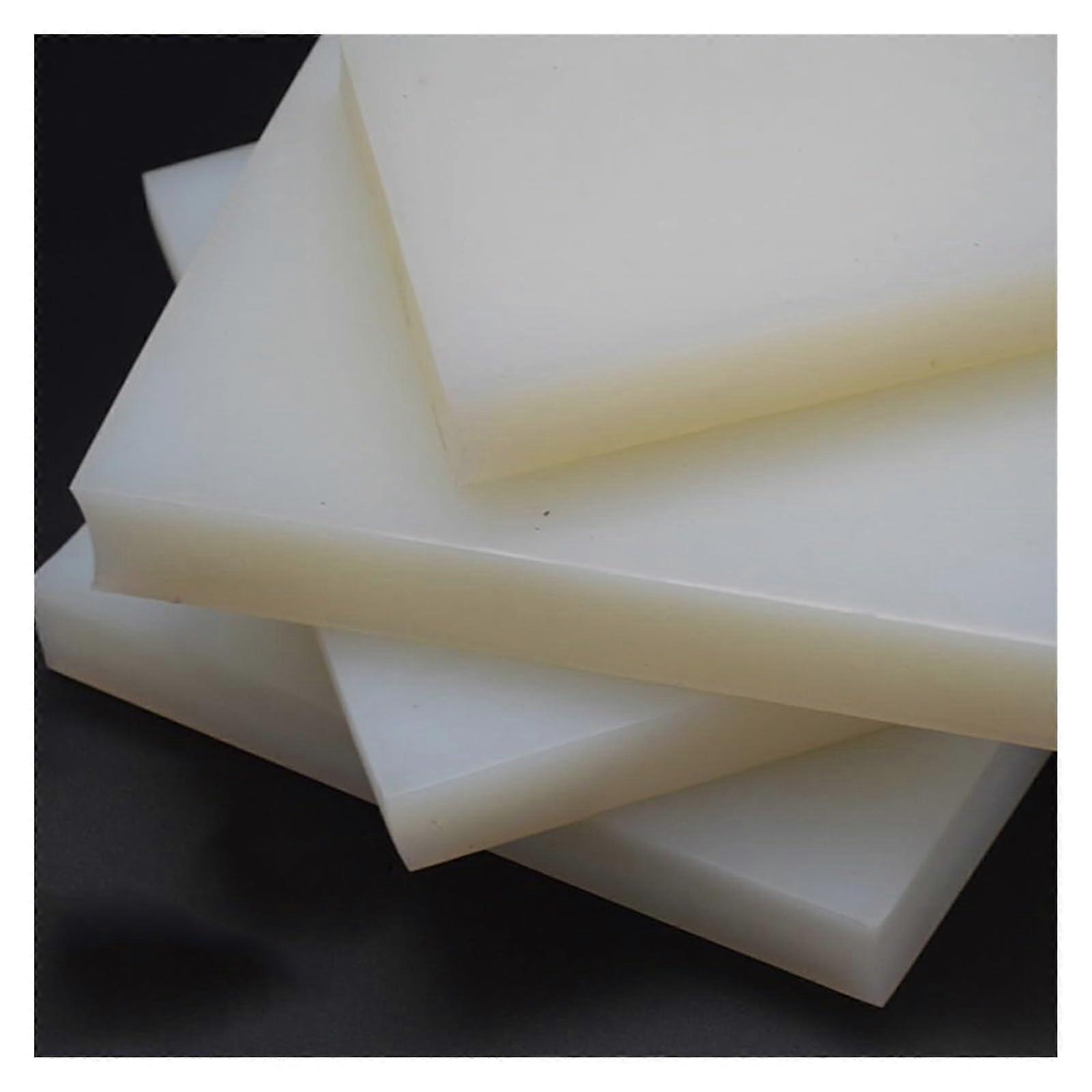 Neoprene Rubber Sheet 4Pack Square AntiVibration Pads, Durable Cushions White