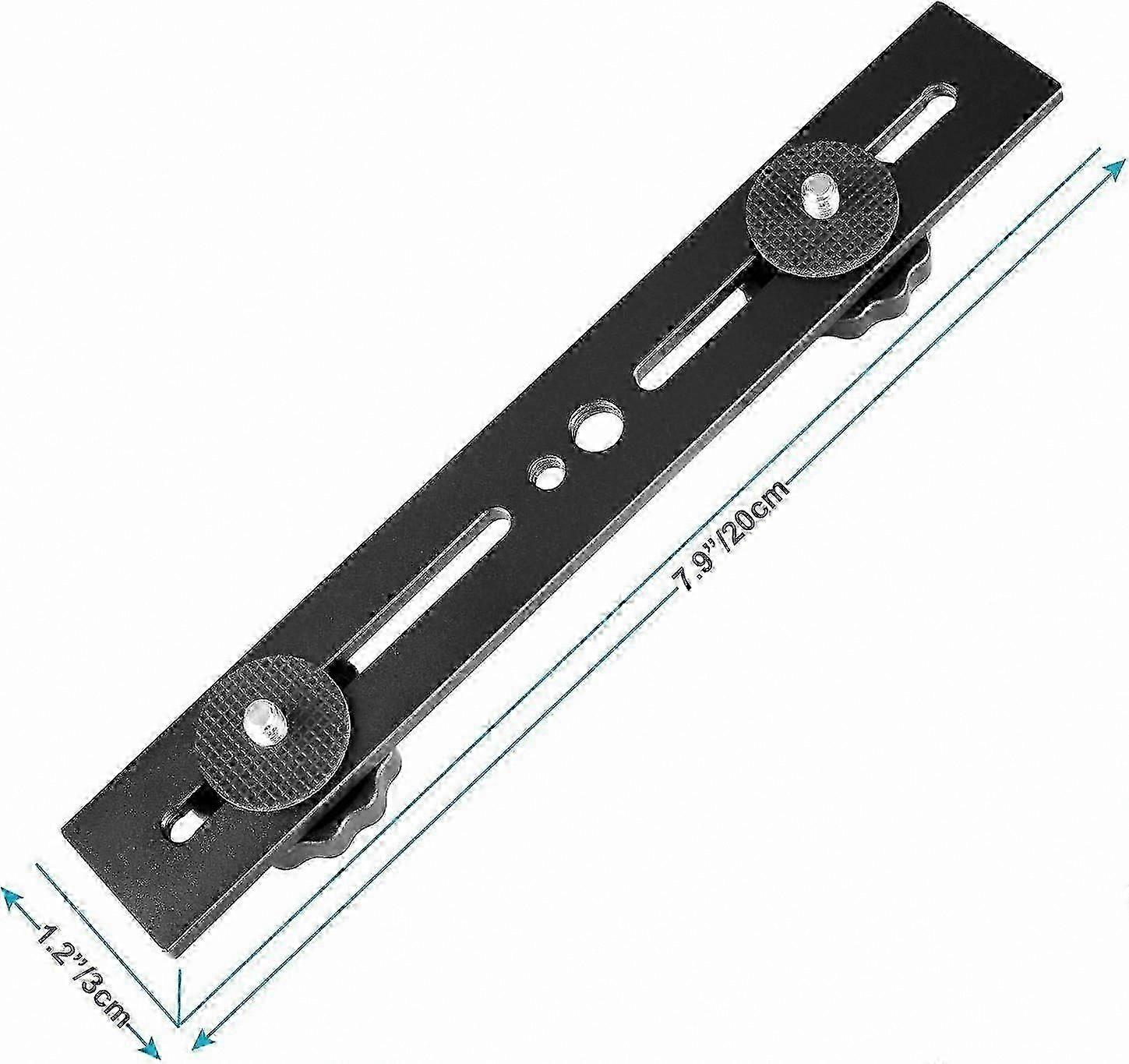 3D Photography Dual Camera Mounting Bracket with One-Shaped Crossbar for Tripod Use