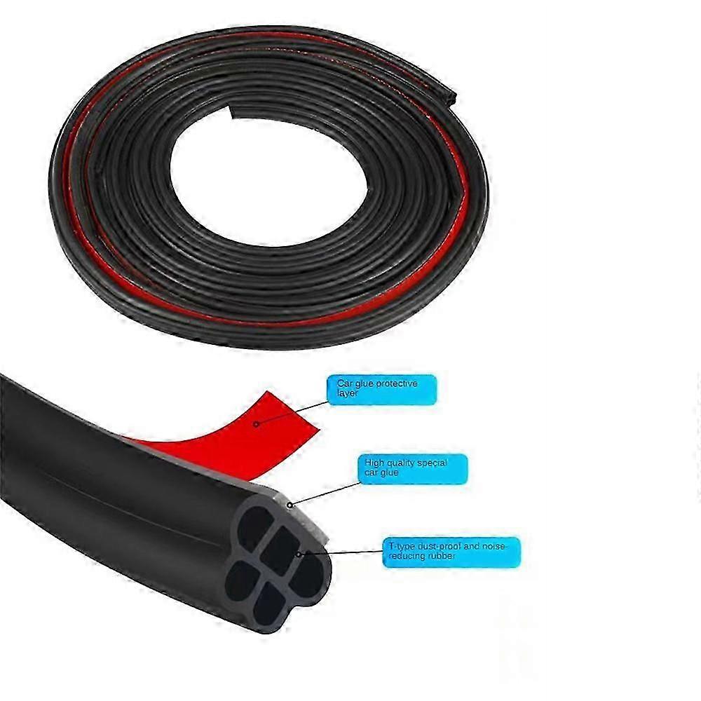 sealing strip for car soundproofing double layer thickened b-shape
