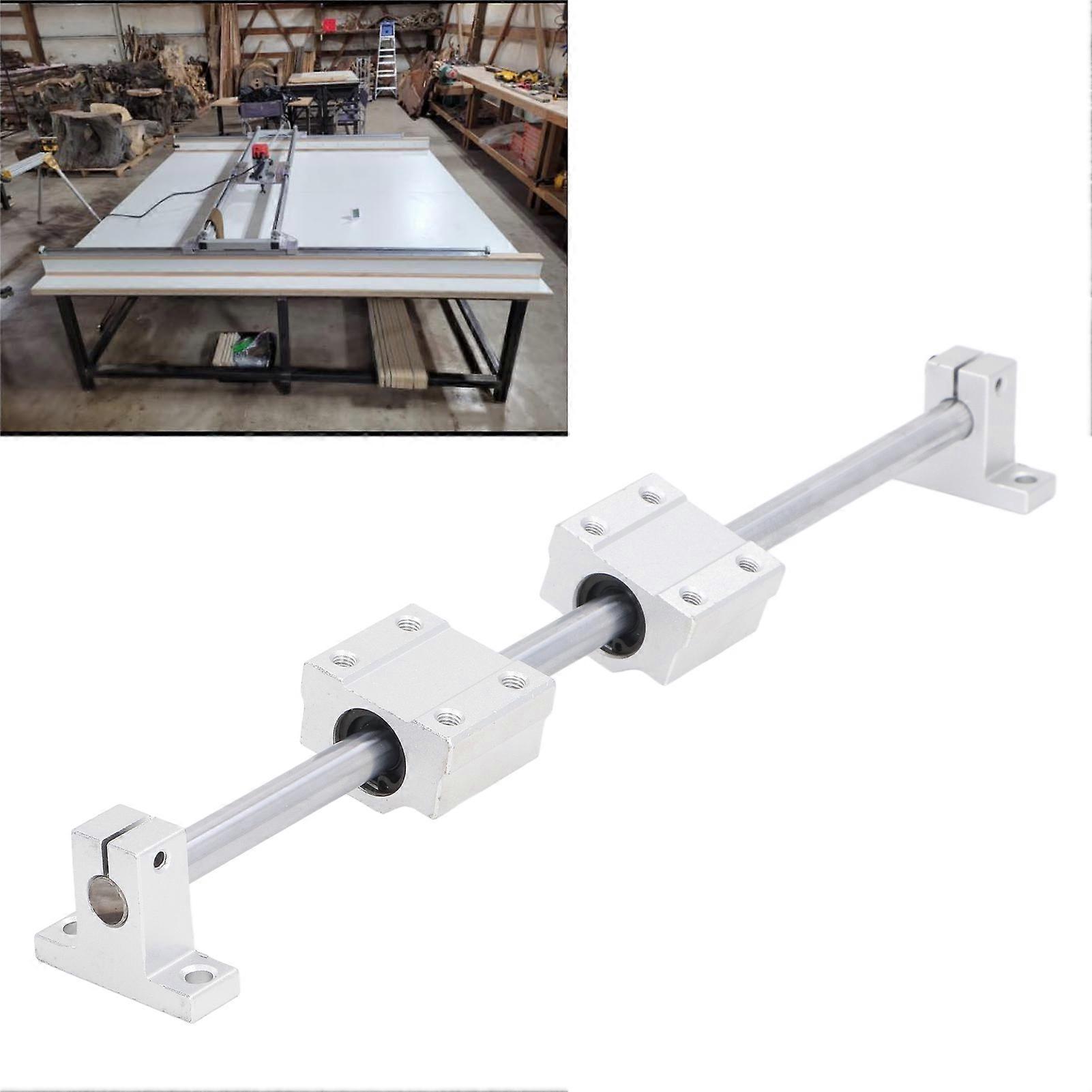 4ks kuličkových ložisek s lineárním pohybem se 2 kovovými hřídelovými tyčemi 10-200 mm