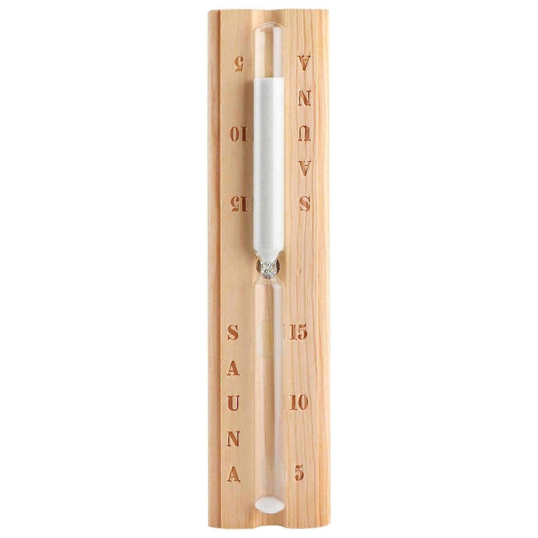 Sauna Timer Natural Wooden Sand Timer For Sauna Spa Room Countdown Portable For Home